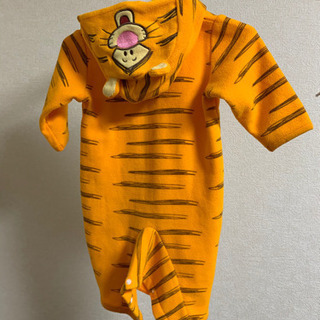 フリースロンパース　ティガー　60〜70サイズの画像