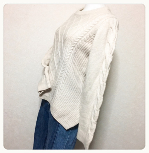 ご購入者様決定【Coutume byFREE's 】ケーブル編みニットセーターナチュラルアランニット