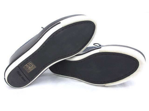 美品 ミュウミュウ MIU MIU プラットフォーム スニーカー 36 1/2 