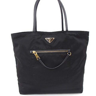 プラダ ナイロン ナッパレザー 2way トートバッグ 1BG047 PRADA プラダ トートバッグ レザー ナイロン ブラック 1BG047