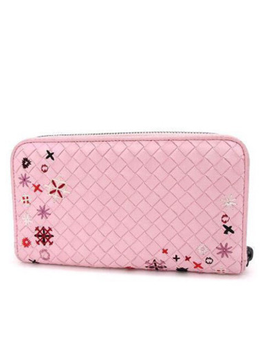 美品 ボッテガヴェネタ 限定品 ミスト イントレチャート  長財布