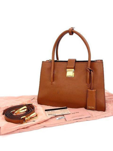 美品 ミュウミュウ 5BA104 マドラス 2way ショルダーバッグ