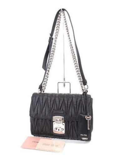 美品 ミュウミュウ ショルダーバッグ MIU MIU 5BD002