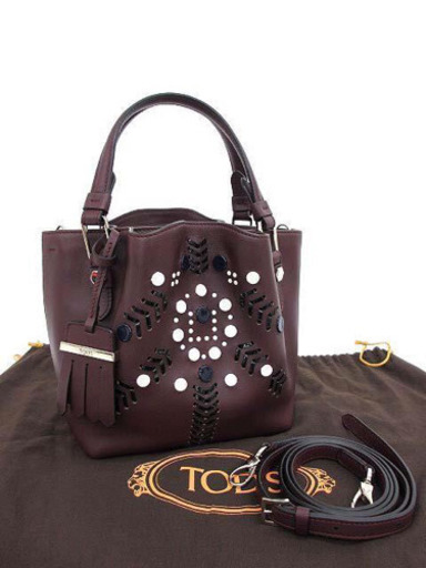 未使用 TOD'S トッズ 2way フラワーバッグ 希少モデル