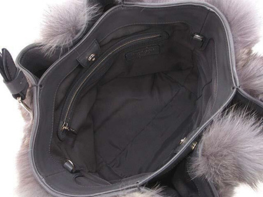 未使用 TOD'S トッズ フォックスファー 2way フラワーバッグ