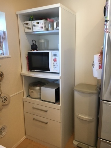 レンジ、炊飯器収納棚