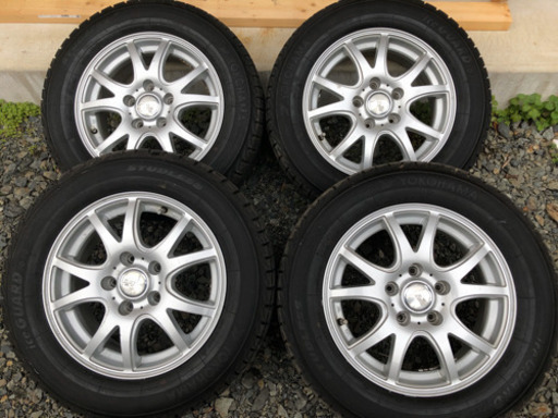 スタッドレスタイヤ アルミホイールセット セレナ、ルミオン、ノア、値下げしました！！ヴォクシー等 195/65R15 ヨコハマ iG30 2016年製造 溝有り