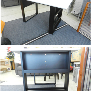 ニトリ 伸縮ダイニングテーブル 回転イス2脚付き ホワイト/ベージュ系