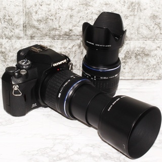 ★極上美品★オリンパス OLYMPUS E-410 ダブルズームキット フード付きの画像