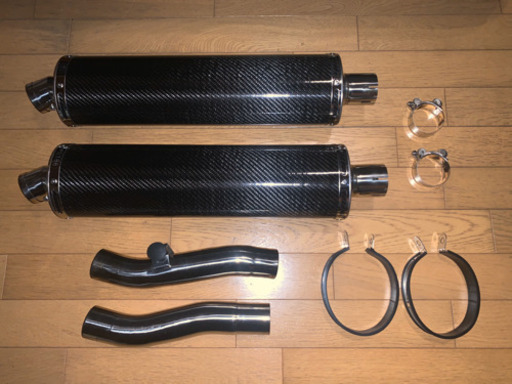ZZR400 スリップオンカーボンオーバルマフラー デルケビック DELKEVIC