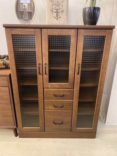 フリーボード 中村敬木工 大川家具取扱 シェルフ フリーラック 棚 収納棚 茶 中古品