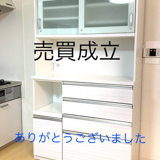 緊急売り切り◆1ヶ月のみの使用・美品！九州大川の食器棚