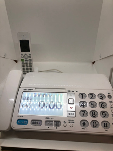 SHARP シャープ　FAX付き電話機　子機付き　UX-AF90