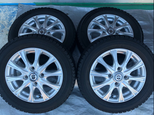 002/スタッドレスタイヤ　WedsJoker13インチアルミ　ヨコハマiceGUARD iG30 155/65R/13 ７分山