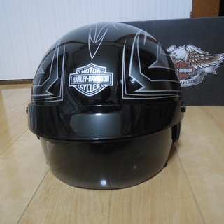 ハーレー純正半ヘルメットワンタッチサンバイザー付きXXL