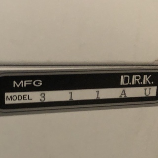 大和冷機工業（株）MFG　D.R.K.　MODEL　３１１AU　100V使用の画像