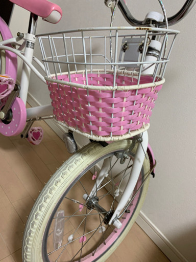 お値下げ‼︎メゾピアノ　18インチ　子ども用自転車　補助輪あり