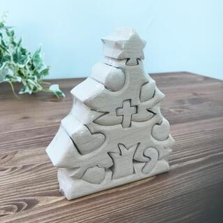 【在庫処分・アウトレット】 木のおもちゃ 立体パズル Xmasツ...