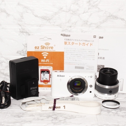 ★超極上美品＆スマホ転送★ニコン J1 手振れ補正レンズキット