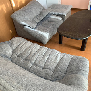 【0円】ソファ　テーブルセット　あげます