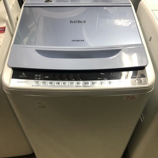 ☆中古 激安！！ 日立　全自動電気洗濯機　BEATWASH　8kg　BW-V70A形　2017年製　￥28,800！！