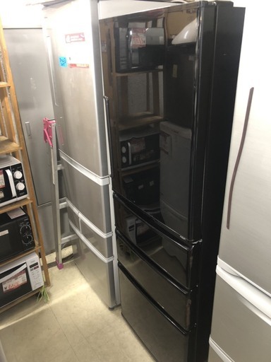 ☆中古 激安！！ AQUA　4ドア　ノンフロン冷凍冷蔵庫　355L　AQR-361F(K)形　2017年製　￥25,000！！