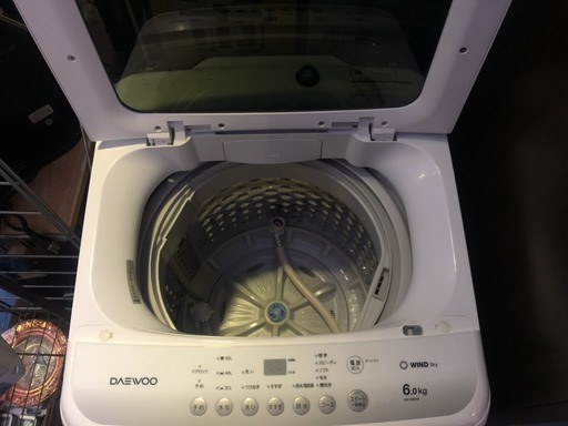 ☆中古 激安！！ DAEWOO　電気洗濯機　6kg　DW-E60AB　2017年製　￥12,000！！