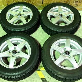 美品!タイヤ深溝!!】Weds スタッドレスタイヤ/ホイール 4本セット14