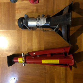 ジャッキ×2、ウマ×2セット、スロープ、パンダジャッキの画像