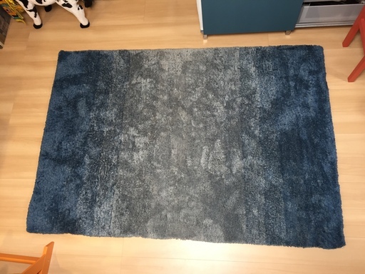カーペット 190cmx240cm ブルーグラデーション ラグ