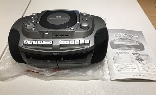 ポータブルCDラジカセ（新品）