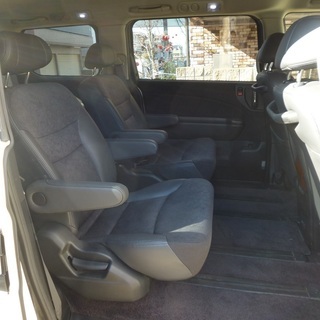 検査2年10月エリシオンプレステージS 7人乗り/WORK18インチ/TEIN車高調/両側パワスラ/純正HDDナビ/地デジ/バックカメラ/ブラック内装/HID/ETCの画像