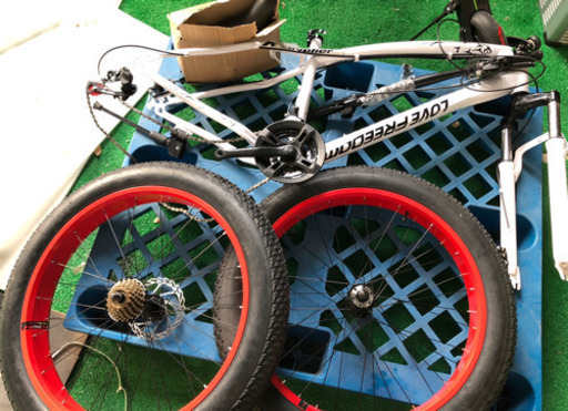 早い者勝ち 一点物 ファットバイク 26inch 21変速 通勤 自転車 ビーチクルーザー