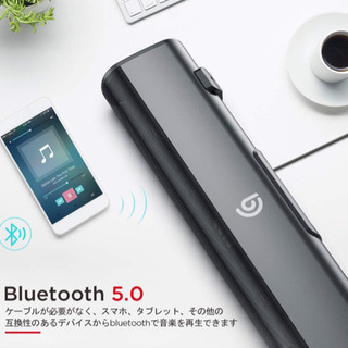 【新品未使用】 PC スピーカー 2.0ch 30W 105dB サウンドバー 小型 大音量 高音質 内蔵サブウーファー ホームシアター サウンドシステム Bluetooth/OPT/AUX/USB対応 壁掛け可能 USB給電可能 黒の画像