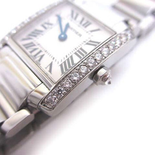 美品 Cartier カルティエ 2384 タンクフランセーズSM アフターダイヤ の画像