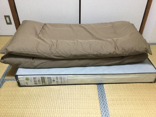 ニトリ セミダブルマットレス・敷布団・敷布団カバー 新品同様
