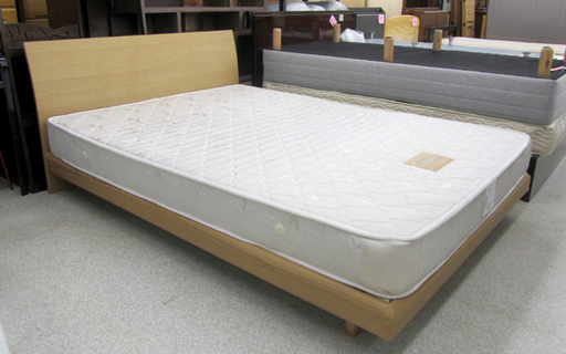 ダブルベッド＆マットレス 長谷川 家具 スイートデコレーション ナチュラル 札幌市