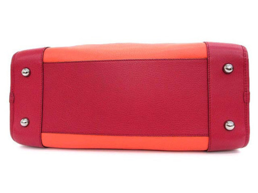 美品 LOEWE ロエベ アマソナ36 コーラル×マゼンタ 352.35AA22