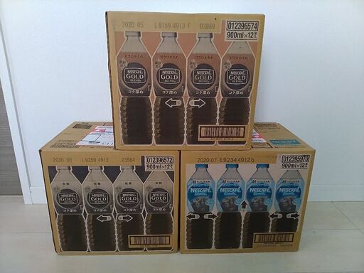 半額以下☆ ネスカフェ ボトルコーヒー 900ml 3箱セット 36本