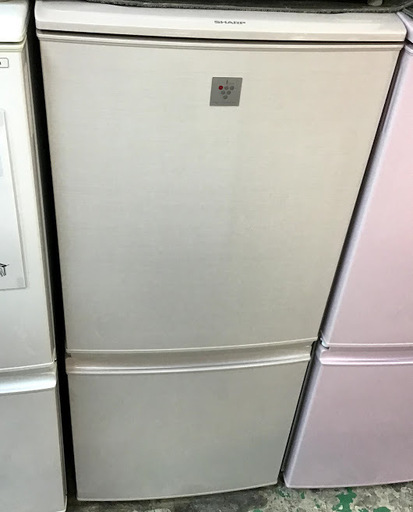 【送料無料・設置無料サービス有り】冷蔵庫 SHARP SJ-PD14A-C 中古