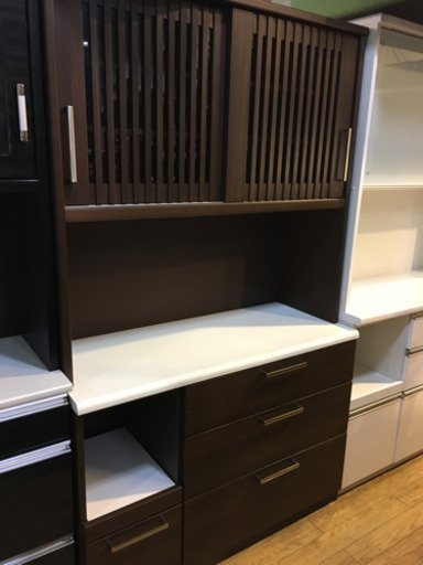 ニトリ 和モダン 2面レンジボード ビゼン120 オートクローザー