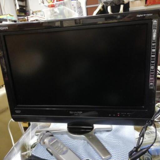 ￥１３０００　　SHARP　LC-20D30　２０インチ　ハンディカラオケマイク付き 「数百曲メモリー」