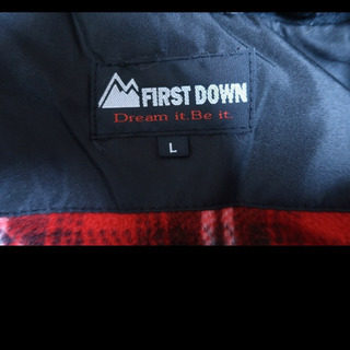 FIRST DOWN 裏地フリースキルティングハーフコートの画像