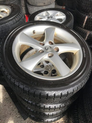 マツダMAZDA用アルミホイール付きスタッドレスタイヤ★取り付け無料★