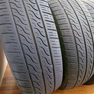 サンバー軽カー他 スバル純正アルミ付 夏タイヤ165/70R13 ガリ無しの画像