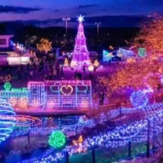 12月25日備北丘陵公園のイルミネーション