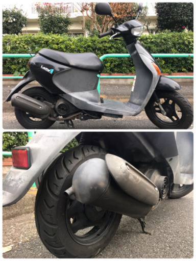 【美品】 原付 スズキ レッツ4 黒 4st