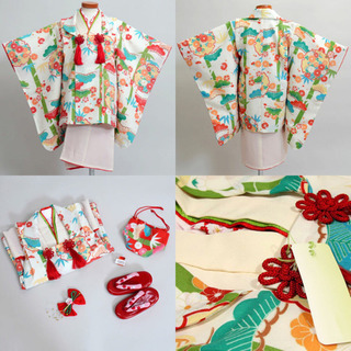 七五三 被布着物祝着フルセット 3歳 3才 三歳 三才 女の子 道行コート