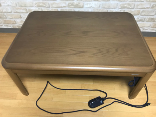 【値下げ】こたつテーブル　長方形　105cm×75cm 人感センサー付