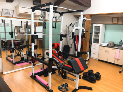 IROTEC製（中古品）マルチパワーラックベンチ115Kgセット